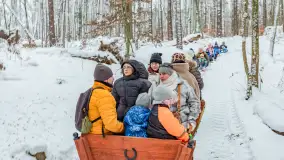 Kulig w puszczy Piskiej razem z OW Wodnik, Ruciane-Nida, Styczeń 2026 r. - zdjęcie 13