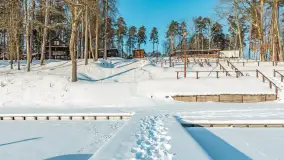 Wodnik nad jeziorem Nidzkim w zimowej scenerii, styczeń 2026 r. - zdjęcie 51