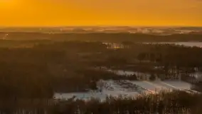 Zachód słońca nad jeziorem Bocznym z drona, styczeń 2026 r. - zdjęcie 44