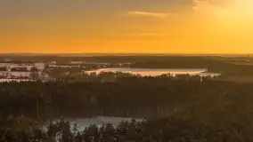 Zachód słońca nad jeziorem Bocznym z drona, styczeń 2026 r. - zdjęcie 18