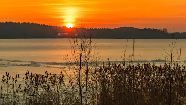 Zachód słońca nad jeziorem Śniardwy, styczeń 2026 r. - zdjęcie 6