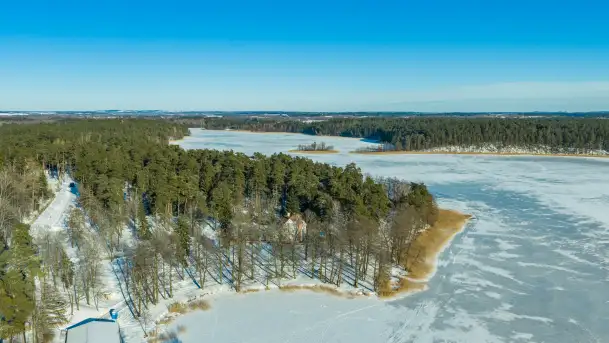 Zimowy Orzysz, jeziora Orzysz i Wierzbińskie, luty 2026 r.
