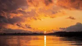 Epicki zachód słońca nad jeziorem Niegocin, luty 2020 - zdjęcie 21