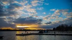 Zachód słońca widoczny w Sztynorcie, 27 luty 2020 - zdjęcie 3