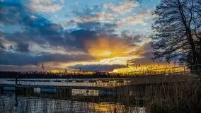 Zachód słońca widoczny w Sztynorcie, 27 luty 2020 - zdjęcie 17