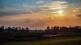 Marcowy zachód słońca nad jeziorem Dobskim - zdjęcie 4