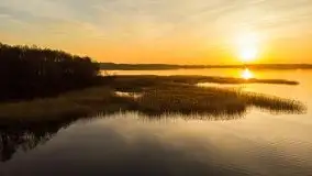 Jezioro Stręgiel skąpane w złocie zachodu słońca - zdjęcie 16