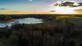 Zachód przy zwalony moście i jeziorze Patelnia, Kruklanki 03.2020 - zdjęcie 54