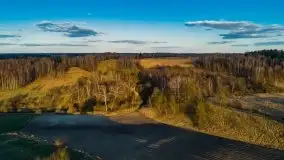 Zachód przy zwalony moście i jeziorze Patelnia, Kruklanki 03.2020 - zdjęcie 49