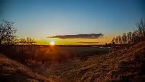 Zachód przy zwalony moście i jeziorze Patelnia, Kruklanki 03.2020 - zdjęcie 3