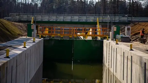 Śluza Guzianka II prawie gotowa, postęp prac 24.03.2020r. - zdjęcie 3