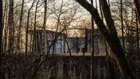 Śluza w Leśniewie w kolorach zachodzącego słońca - zdjęcie 29