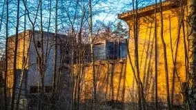 Śluza w Leśniewie w kolorach zachodzącego słońca - zdjęcie 3