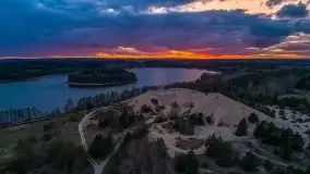 Zachód słońca nad jeziorem Jędzelewo, Stare Juchy - zdjęcie 15