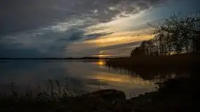 Zachód słońca nad jeziorem Tajty, 29 kwietnia 2020r. - zdjęcie 34
