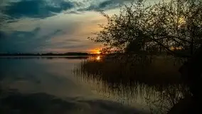 Zachód słońca nad jeziorem Tajty, 29 kwietnia 2020r. - zdjęcie 42