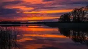 Zachód słońca nad jeziorem Tajty, 29 kwietnia 2020r. - zdjęcie 5