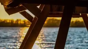 Zachód słońca nad jeziorem Ublik Wielki, maj 2020 r. - zdjęcie 5