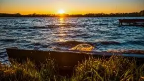 Zachód słońca nad jeziorem Ublik Wielki, maj 2020 r. - zdjęcie 30