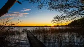 Zachód słońca nad jeziorem Ublik Wielki, maj 2020 r. - zdjęcie 37