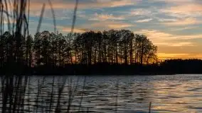 Zachód słońca nad jeziorem Ryńskim, Rybical - zdjęcie 25