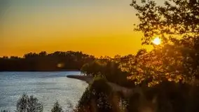 Zachód słońca widoczny z Grodzisko Święta Góra - zdjęcie 37