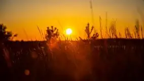 Zachód słońca widoczny z Grodzisko Święta Góra - zdjęcie 4