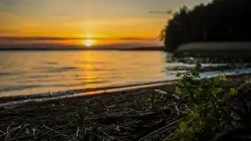 Majowy zachód słońca nad jeziorem Dargin - zdjęcie 4