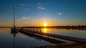 Wieczorne słońce nad jeziorem Święcajty - zdjęcie 1