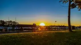 Wschód słońca w Giżycku, jezioro Niegocin - zdjęcie 34