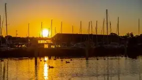 Wschód słońca w Giżycku, jezioro Niegocin - zdjęcie 2