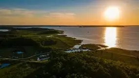 Zachód słońca, Skłodowo i jezioro Mamry - zdjęcie 2