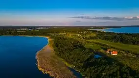 Zachód słońca, Skłodowo i jezioro Mamry - zdjęcie 9