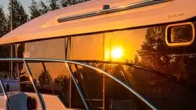 Zachód słońca, Skłodowo i jezioro Mamry - zdjęcie 18