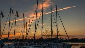 Zachód słońca, Tło dla Mew i Marina Rydzewo - zdjęcie 23