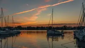 Zachód słońca, Tło dla Mew i Marina Rydzewo - zdjęcie 32