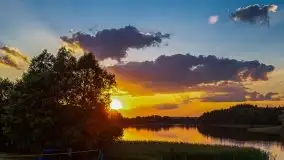 Zachód słońca nad jeziorem Łękuk - zdjęcie 20