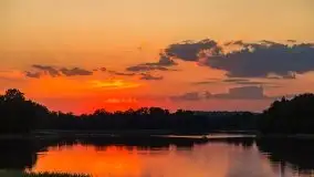 Zachód słońca nad jeziorem Łękuk - zdjęcie 39