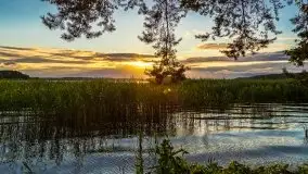 Zachód słońca, plaża Bogacko, jezioro Dejguny - zdjęcie 9