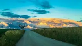 Zachód słońca, plaża Bogacko, jezioro Dejguny - zdjęcie 39