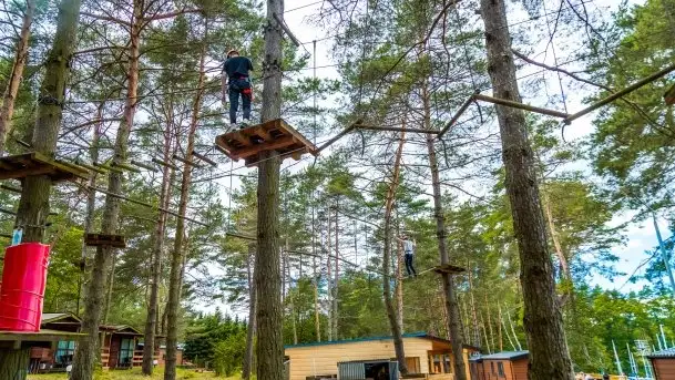 Park linowy Hotel Tajty, Wilkasy koło Giżycka - zdjęcie 10
