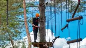 Park linowy Hotel Tajty, Wilkasy koło Giżycka - zdjęcie 13