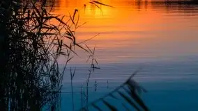 Zachód słońca, jezioro Tajty, sierpień 2020 - zdjęcie 1