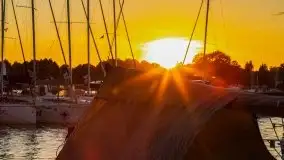 Zachód słońca w Tle Dla Mew, sierpień 2020 r. - zdjęcie 2