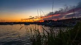 Zachód słońca, Ekomarina Giżycko, sierpień 2020 - zdjęcie 7