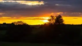 Zachód Słońca przy miejscowości Sterławki, sierpień 2020 r. - zdjęcie 16