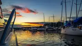 Zachód słońca w ostatni dzień wakacji, sierpień 2020 r. - zdjęcie 1