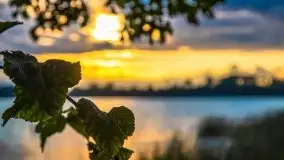 Zachód słońca nad jeziorem Ławki, wrzesień 2020 r. - zdjęcie 9