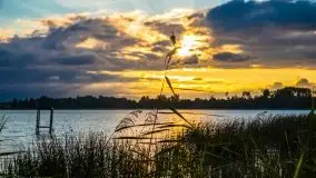 Zachód słońca nad jeziorem Ławki, wrzesień 2020 r. - zdjęcie 17