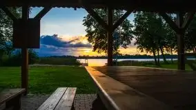 Zachód słońca nad jeziorem Ławki, wrzesień 2020 r. - zdjęcie 11